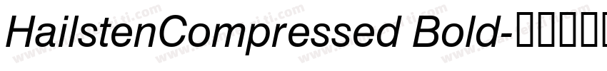 HailstenCompressed Bold字体转换